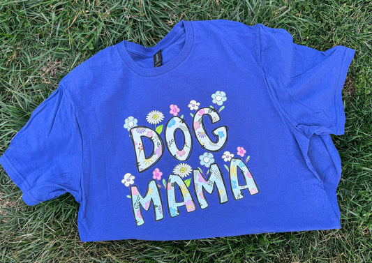 Floral Dog Mama Tee